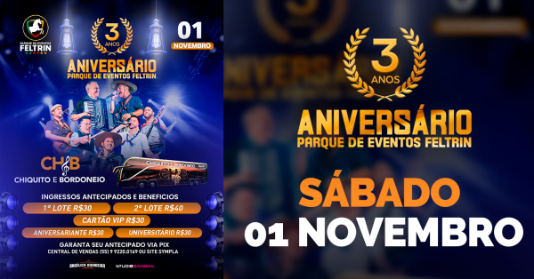 Imagem do evento 01 Novembro Chiquito & Bordoneio