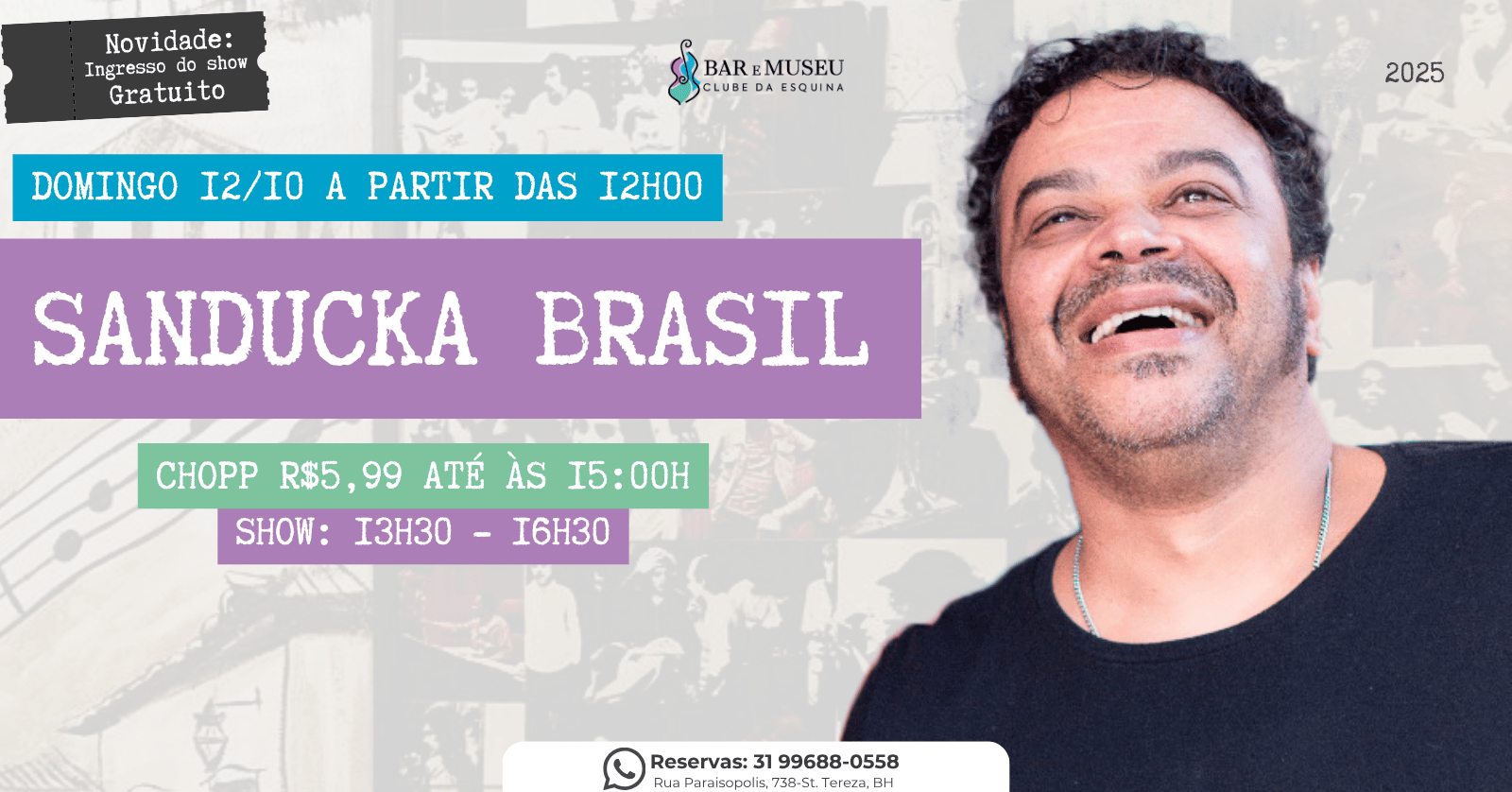TROPEIRO NO MUSEU COM SANDUCKA BRASIL