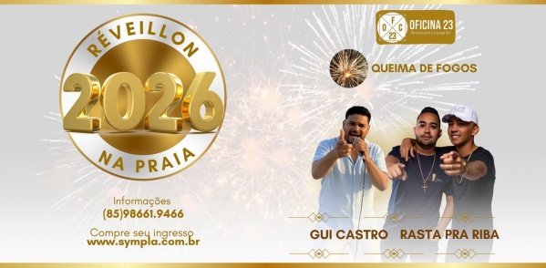 Imagem do evento REVEILLON 2026 NA PRAIA - OFICINA 23