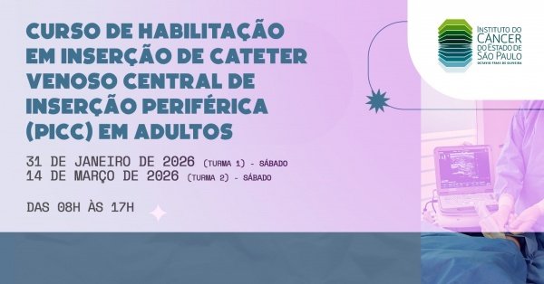Imagem do evento Habilitação em Inserção de Cateter Venoso Central de Inserção Periférica (PICC) em Adultos - Turma 1