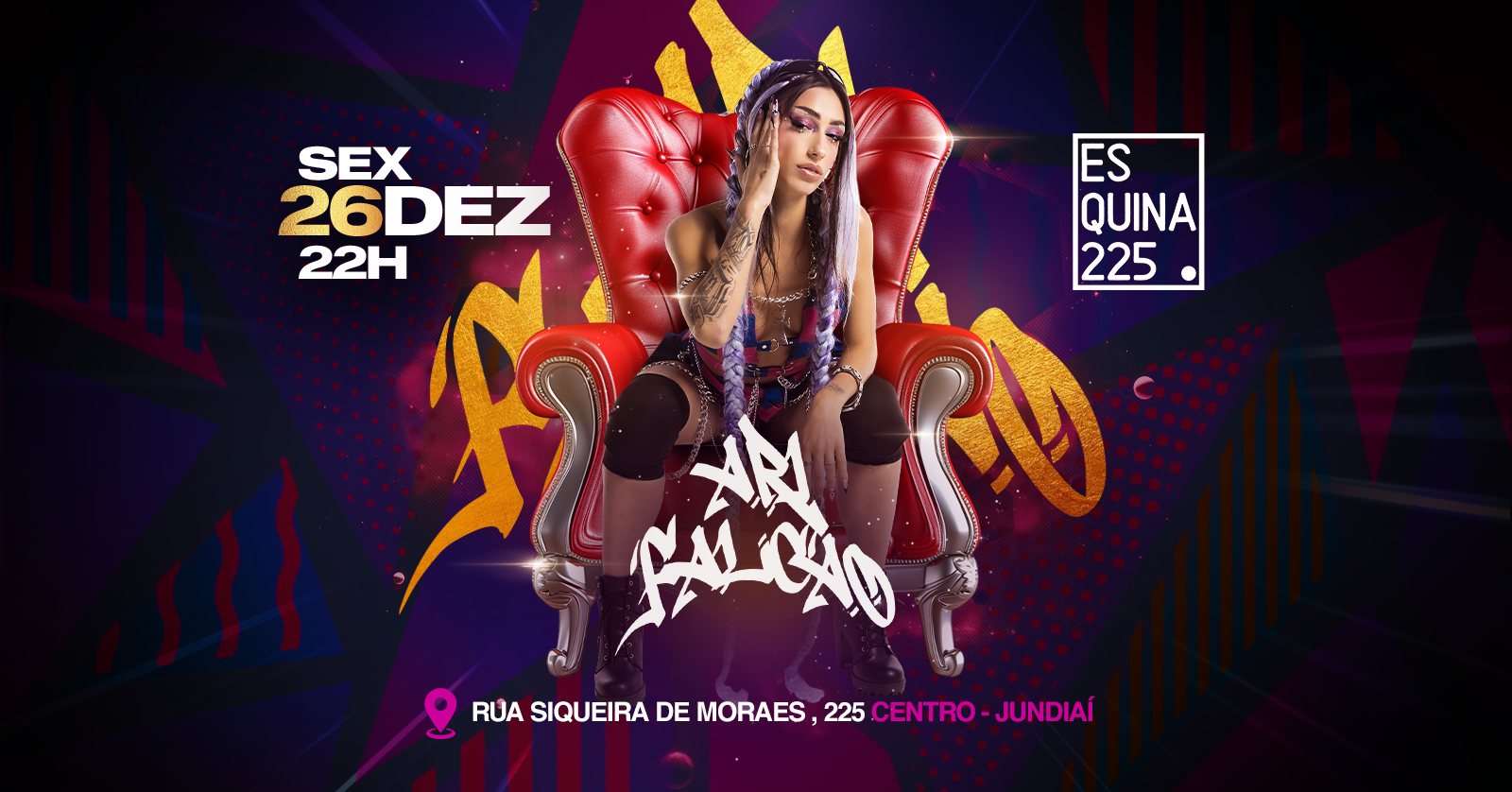 Ari Falcão no Esquina 225 em Jundiaí