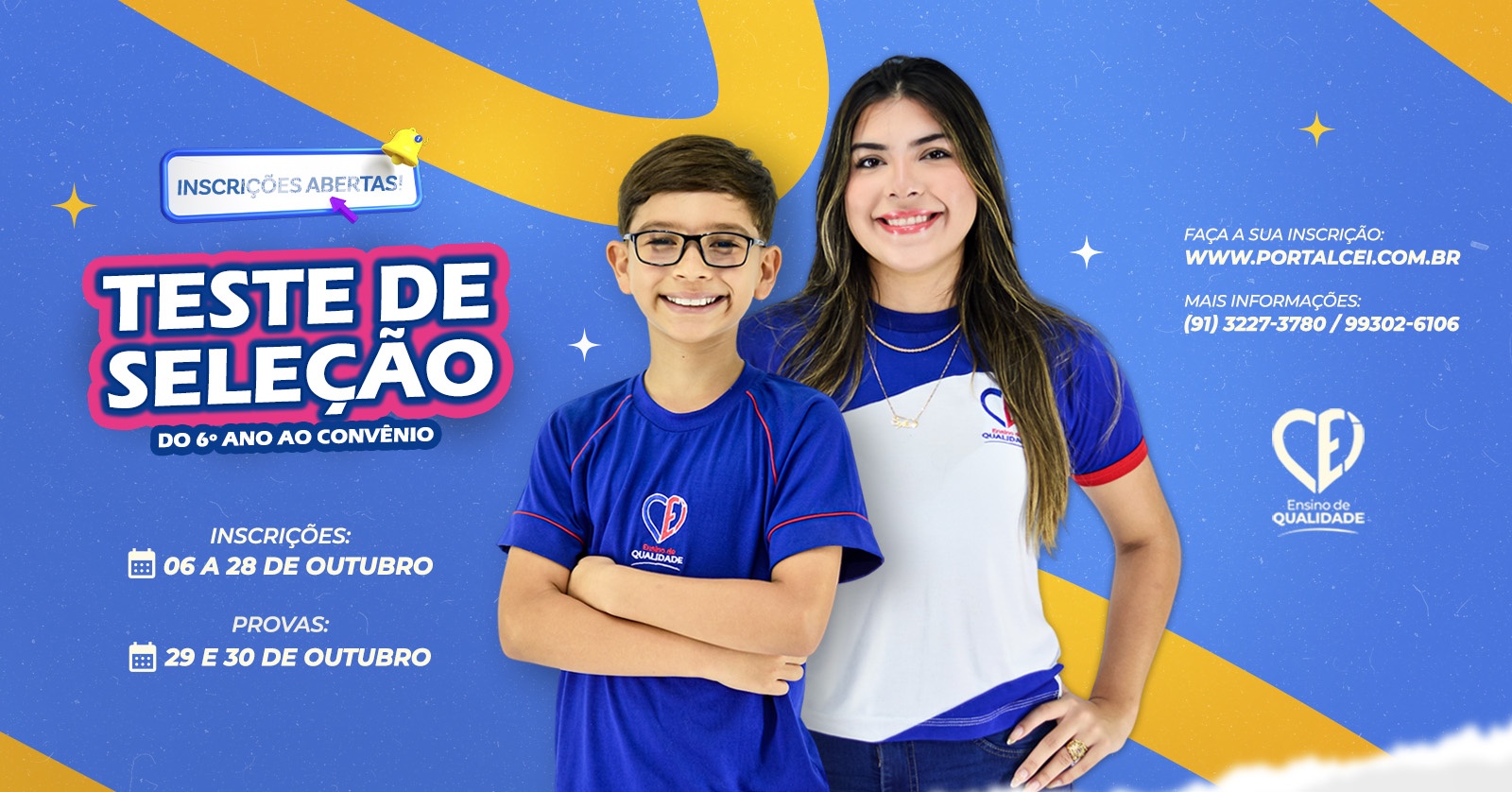 TESTE DE SELEÇÃO 2026 - COLÉGIO CEI