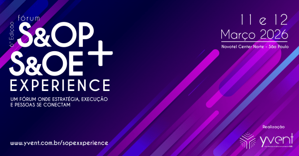 Imagem do evento FÓRUM SOP e SOE Experience - Sales and Operations Planning e Sales and Operations Execution Forum