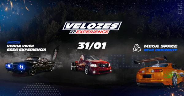 Imagem do evento Velozes Experience - Minas Gerais Última Edição