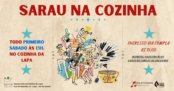 Imagem do evento Sarau na Cozinha - 12ª Edição