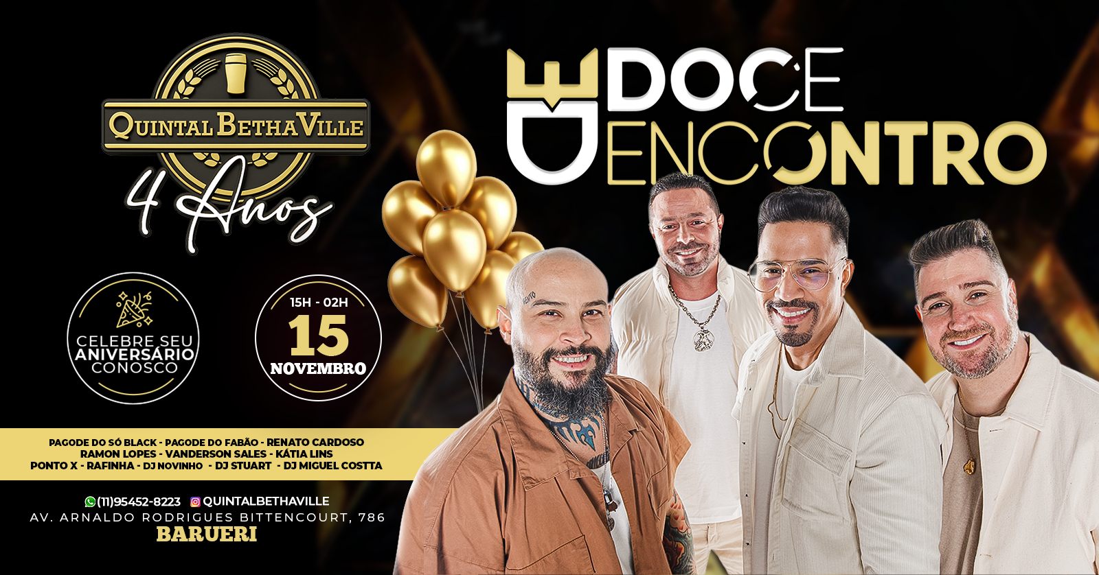 Doce Encontro - 4 Anos do Quintal em Barueri