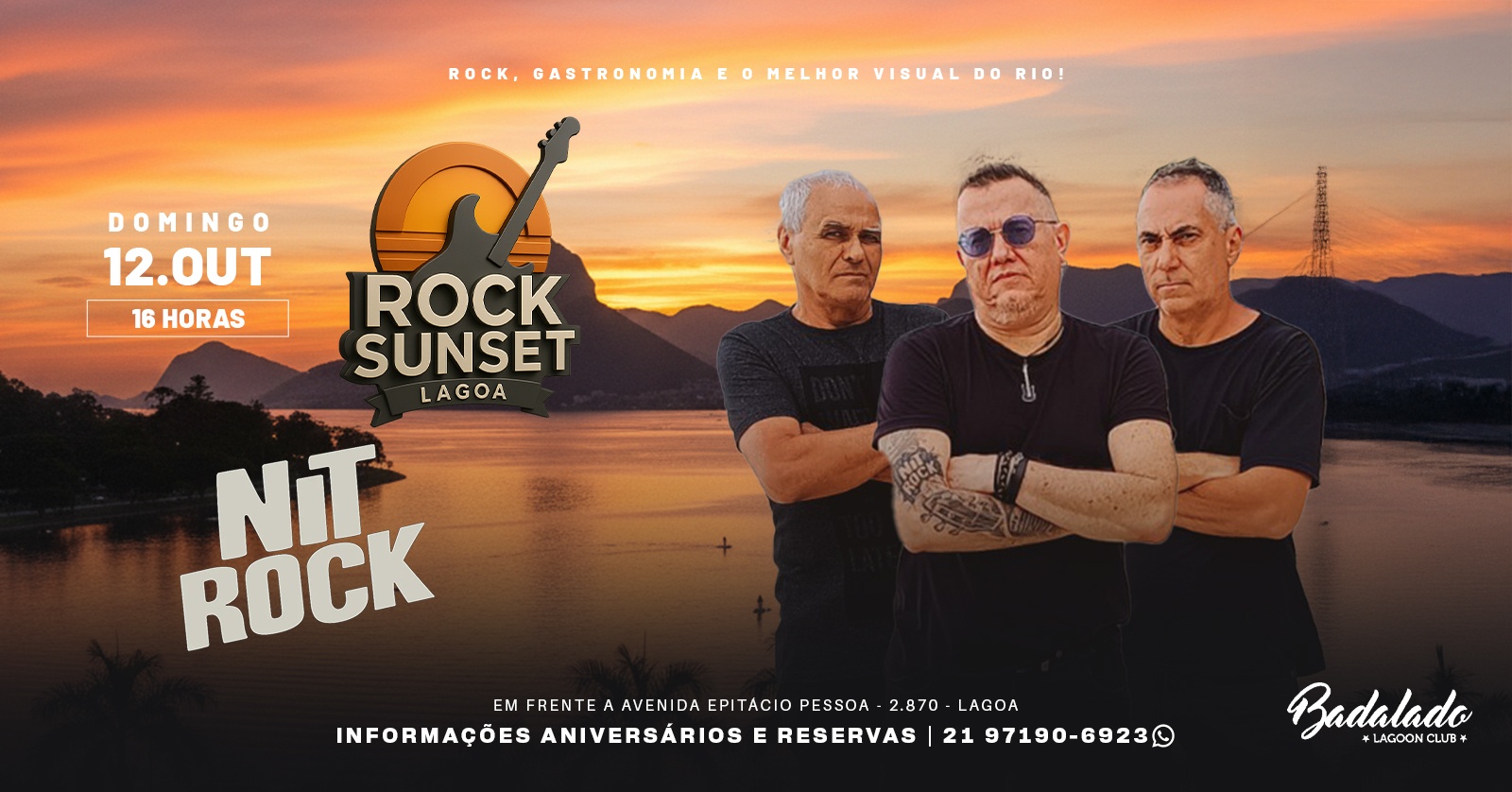 ROCK SUNSET LAGOA |BANDA NITROCK | BADALADO LAGOA