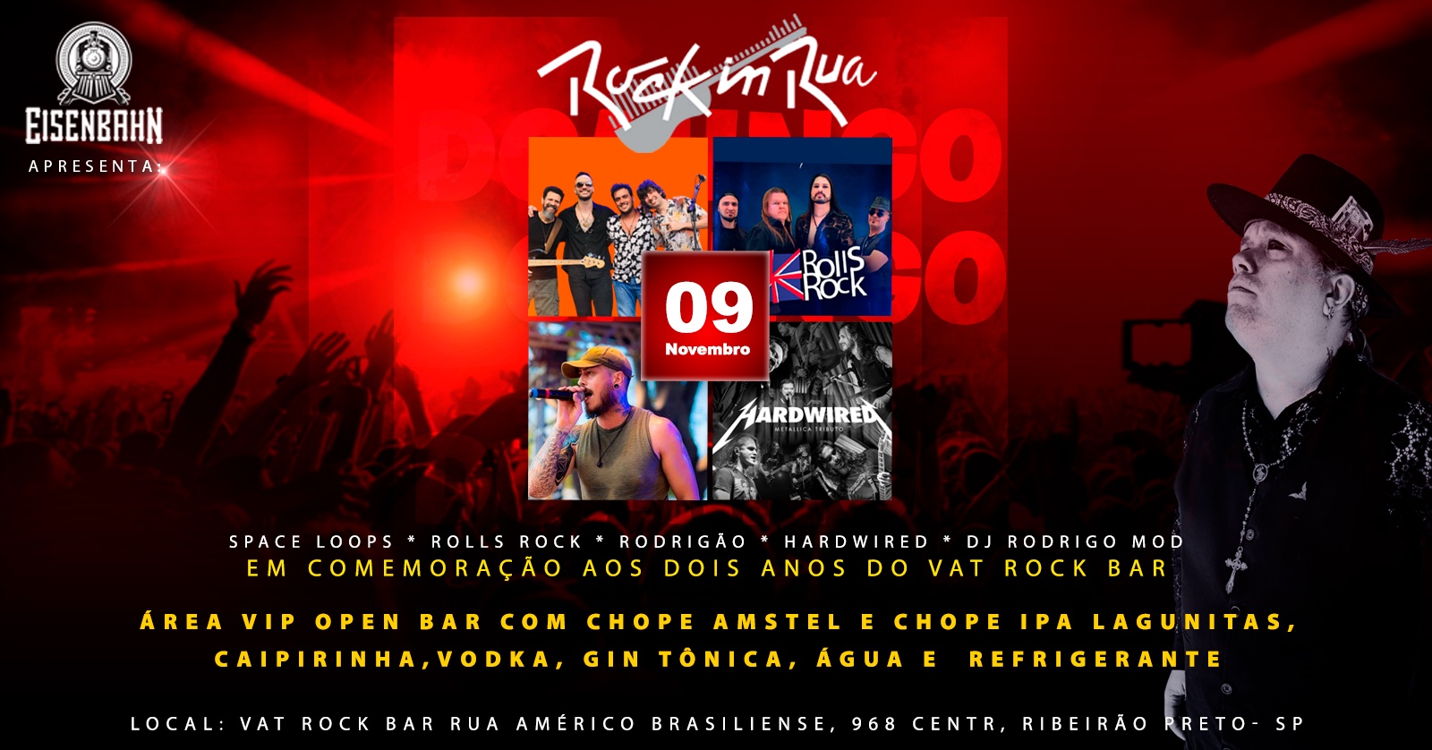 Área VIP Open Bar do Rock In Rua 2025