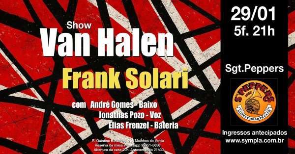 Imagem do evento Van Halen by Frank Solari 2026
