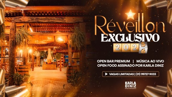 Imagem do evento RÉVEILLON KARLA DINIZ ESPAÇO GASTRONÔMICO 2026