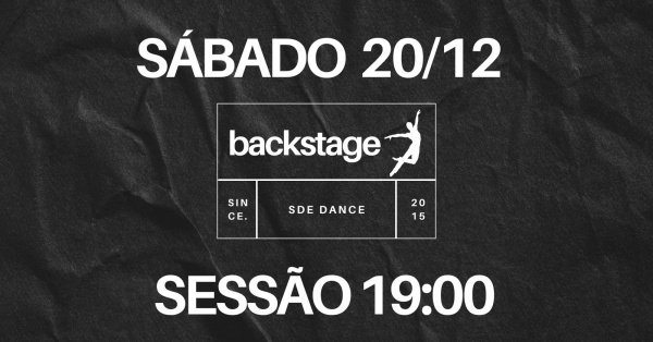Imagem do evento Backstage - 10 anos em cena