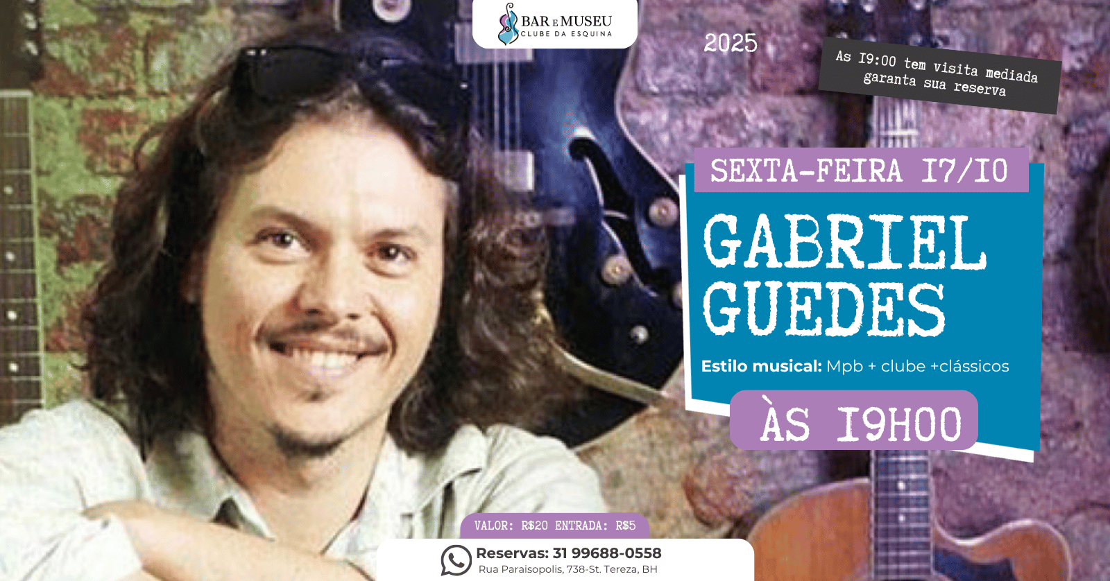 Gabriel Guedes - Os maiores sucessos do Clube da Esquina e da MPB