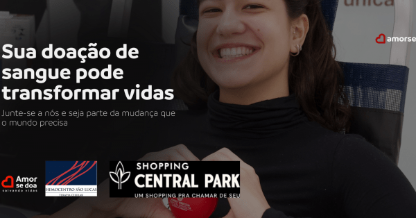 Imagem do evento Doação de Sangue no Shopping Central Park - Dia 30/12