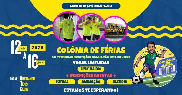 Imagem do evento COLÔNIA DE FÉRIAS NETO FUTSAL - 2ª EDIÇÃO