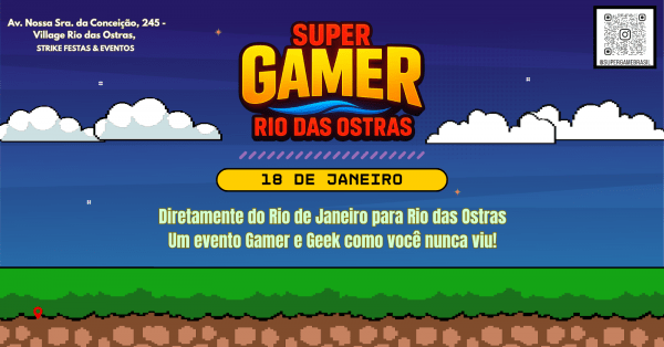 Imagem do evento Super Gamer Rio das Ostras (18 de Janeiro)