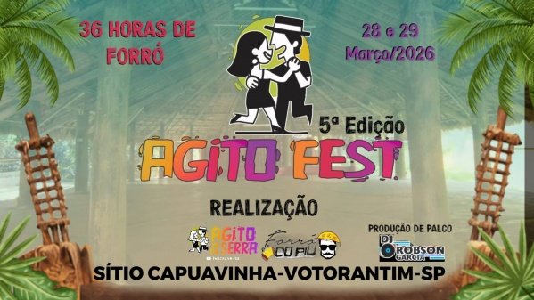 Imagem do evento AGITO FEST - O PARAÍSO PÉ DE SERRA