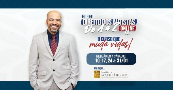 Imagem do evento Curso Direito dos Autistas de A a Z On Line 12.0 _ Matérias Exclusivas