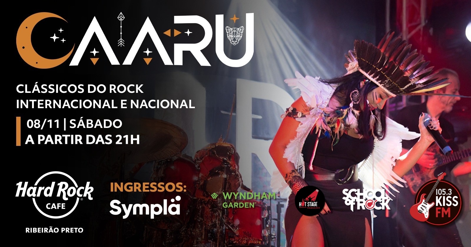 Caaru – Energia Ancestral no Hard Rock Cafe