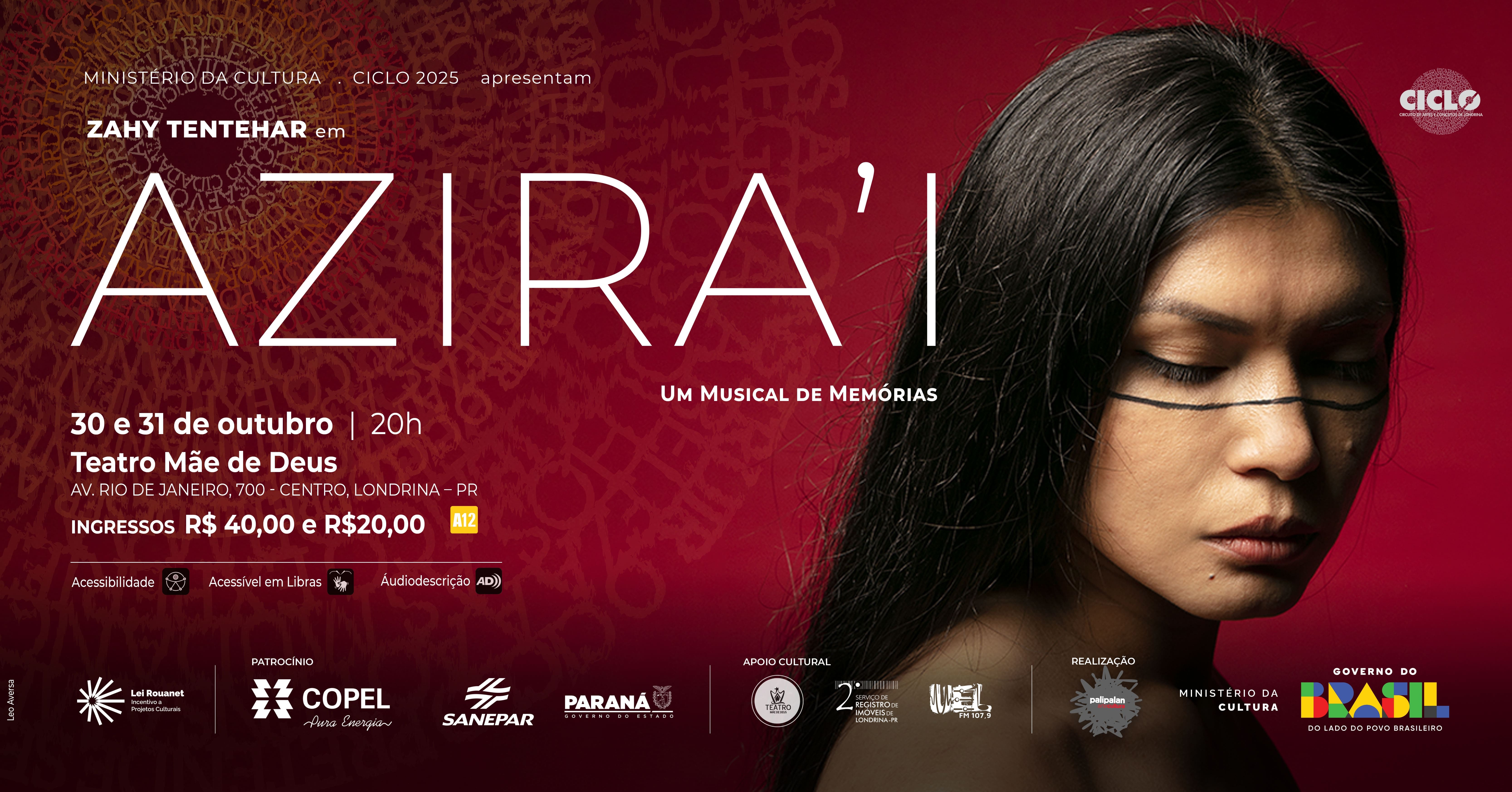 CICLO Apresenta: Azira'I (Dia 30) em Londrina - Sympla