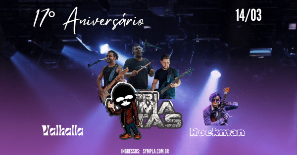 Imagem do evento 17° Aniversario da Banda Primatas