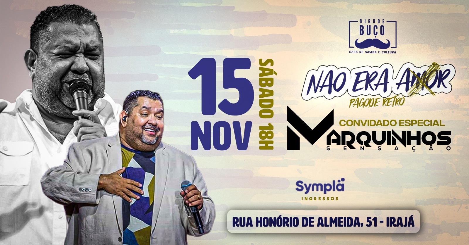 Não era Amor com Marquinhos Sensação no Bigode em Rio de Janeiro