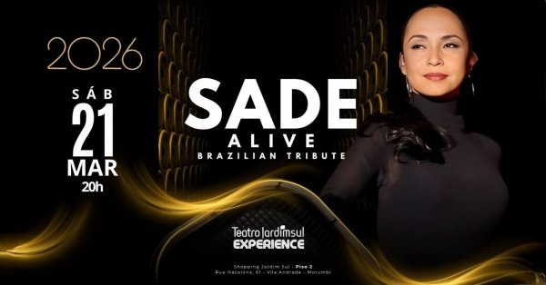 Imagem do evento Sade Alive – Brazilian Tribute