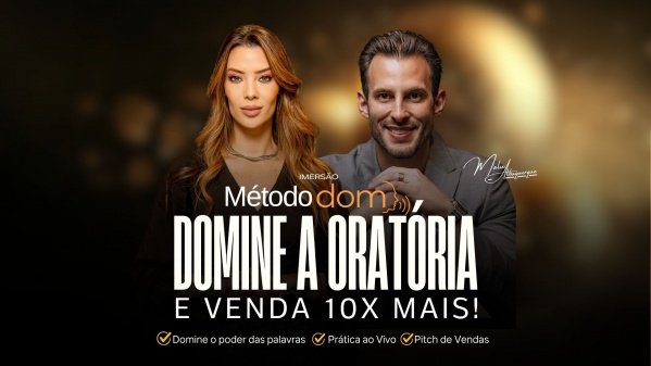 Imagem do evento MÉTODO DOM - 23 e 24  de JANEIRO/2026 - DOMINE A ORATÓRIA E VENDA 10X MAIS