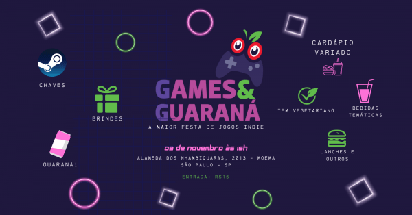 Imagem do evento Games & Guaraná