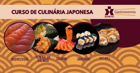 Imagem do evento Curso de Gastronomia Bunkyo - Sushis Variados