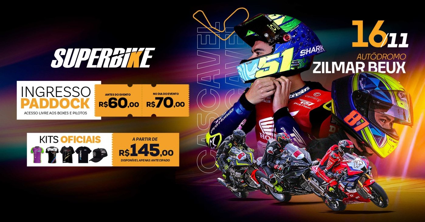 8ª Etapa - SuperBike Brasil 2025 - Cascavel, PR em Cascavel - Sympla