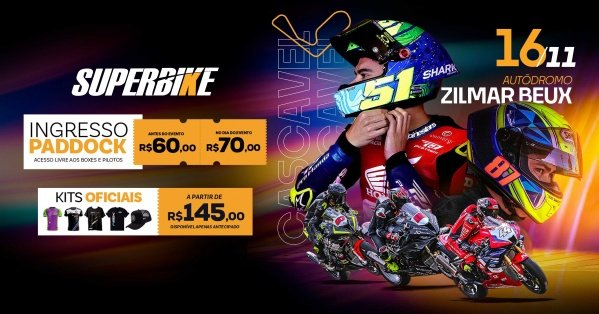 Imagem do evento 8ª Etapa - SuperBike Brasil 2025 - Cascavel, PR