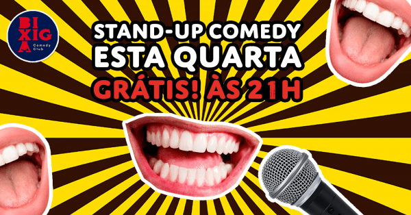 Imagem do evento GRÁTIS - Quarta do Stand up Comedy - 21h