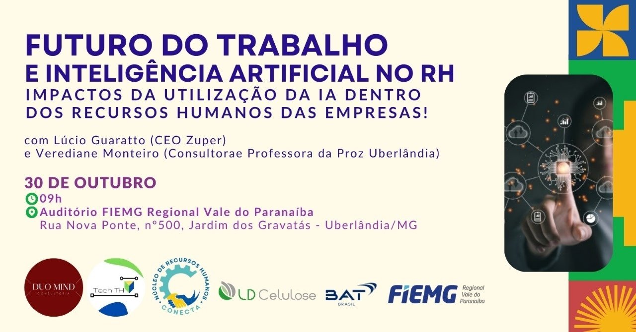 Futuro do Trabalho e Inteligência Artificial no RH em Uberlândia - Sympla