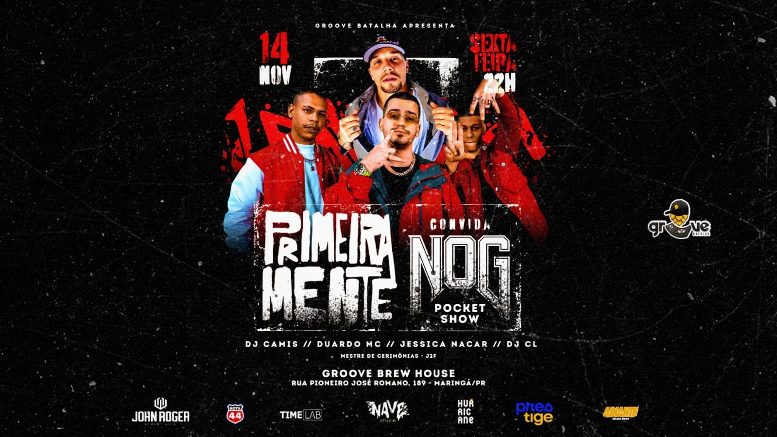 Image for the event: RAP NACIONAL PRIMEIRAMENTE CONVIDA NOG