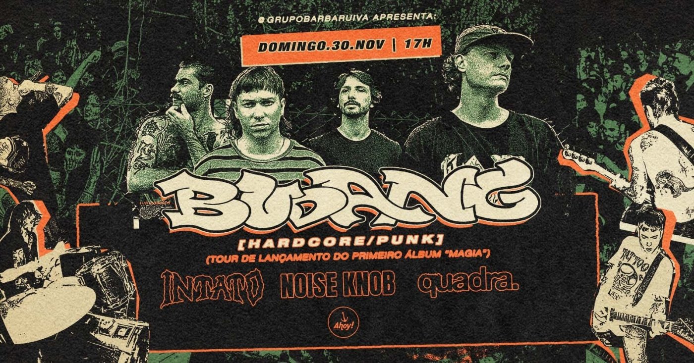 BUDANG EM BLUMENAU no Ahoy! Tavern Club em Blumenau - Sympla