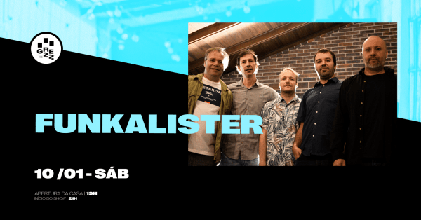 Imagem do evento FUNKALISTER 20 ANOS DE GROOVE!