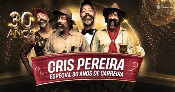 Imagem do evento Cris Pereira - ESPECIAL 30 ANOS DE CARREIRA em SOMBRIO-SC