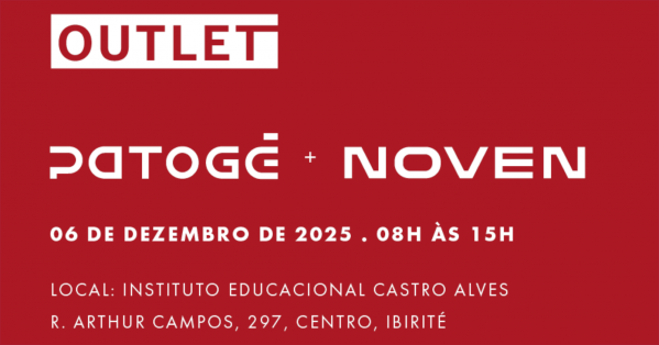 Imagem do evento Outlet Patogê + Noven Dezembro 2025