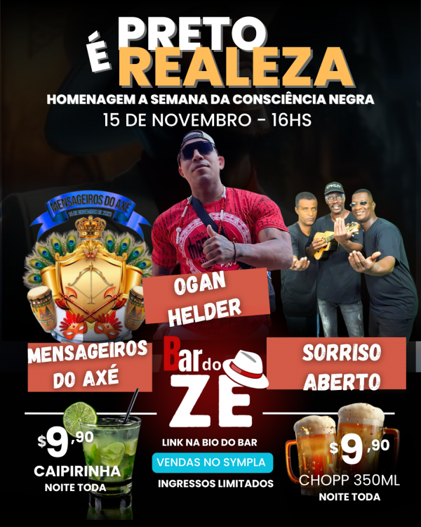 Imagem do evento Preto é Realeza. Homenagem a semana da Consciência Negra