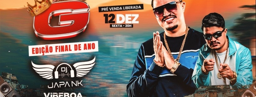 BAILE DO G • JAPA NK | Vibe Boa Lounge Bar | Sexta - 12/12/2025 em