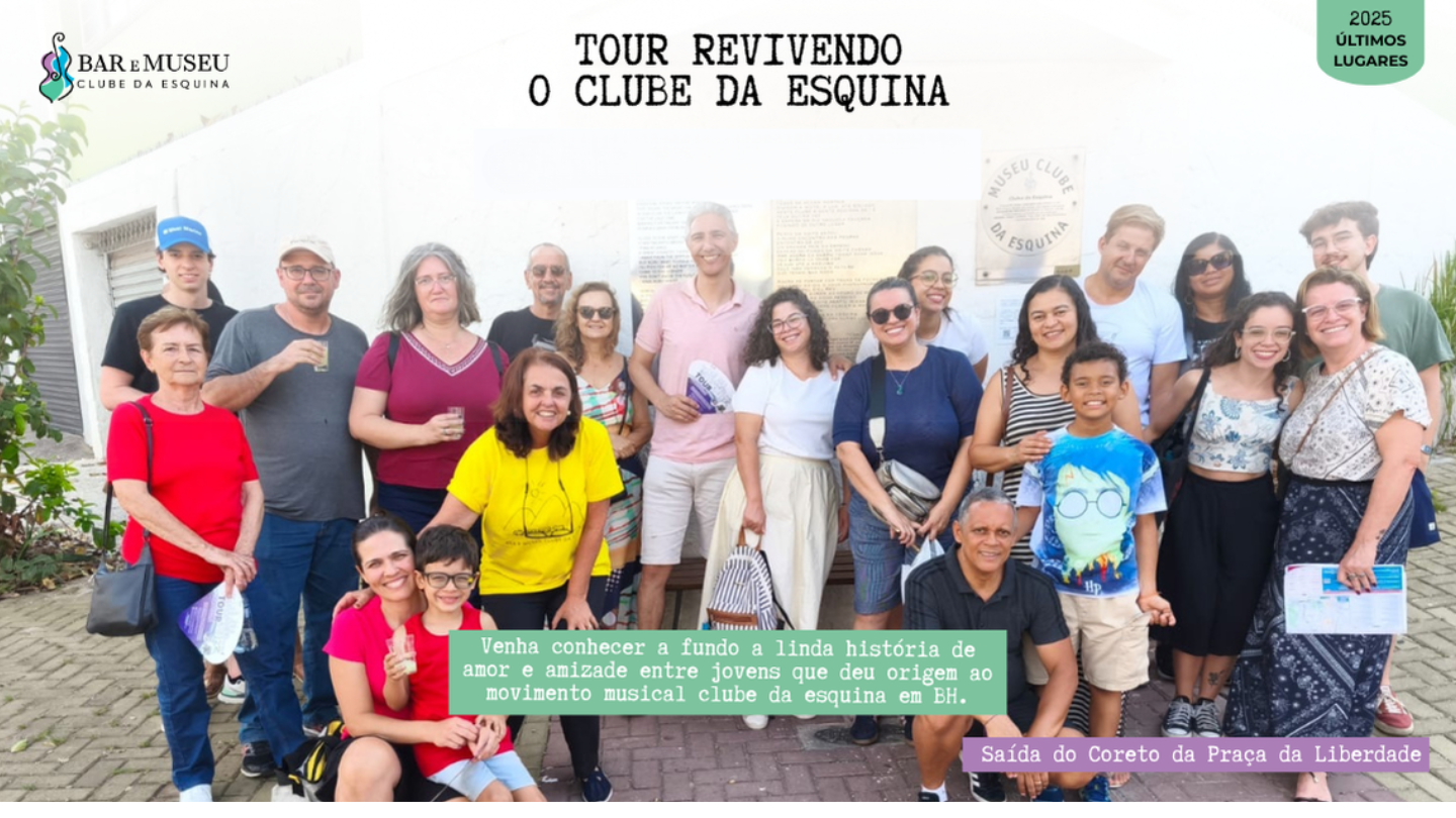 New Home - Push 29 Tour Revivendo o Clube da Esquina - Saída do Coreto da Praça da Liberdade - 27/12 Sábado 8:30Hs