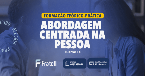 Imagem do evento 2026 Formação Teórico-prática em Abordagem Centrada na Pessoa - Turma 9 (Desconto exclusivo)