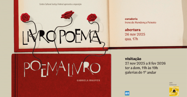 Imagem do evento Exposição LivroPoema/PoemaLivro - Atividades Extras - Visita mediada 3 + performance