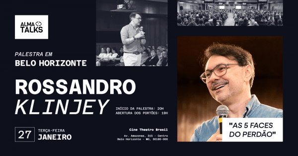 Imagem do evento Rossandro Klinjey em Belo Horizonte - Palestra "As 5 Faces do Perdão"