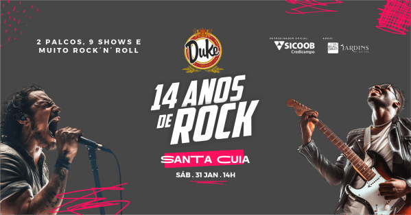 Imagem do evento Duke Pub - 14 Anos de Rock
