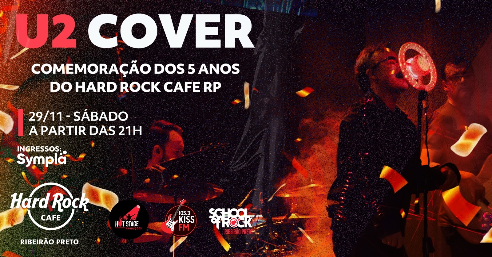 U2 Cover Ribeirão – Vertigo Night no Hard Rock Cafe Ribeirão Preto