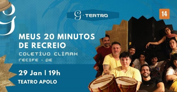 Imagem do evento MEUS 20 MINUTOS DE RECREIO