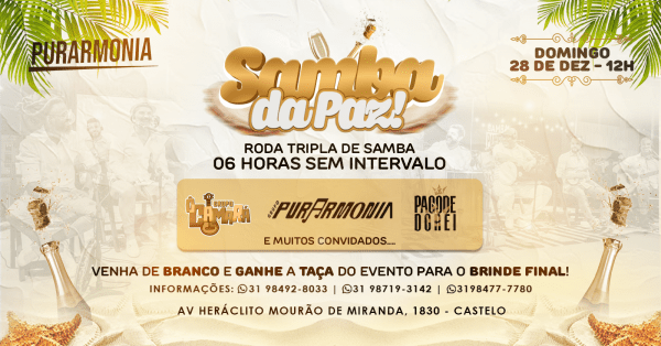 Imagem do evento SAMBA DA PAZ 2025