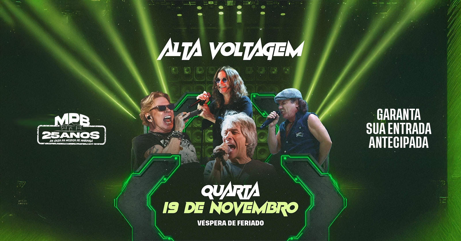 Image for the event: ALTA VOLTAGEM - Especial  AC/DC,  Guns N' Roses,  Bon Jovi,  Black Sabbath