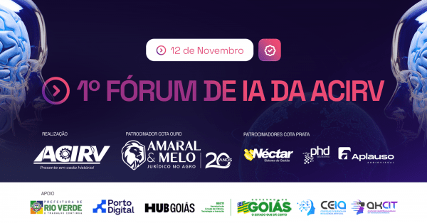 Imagem do evento 1º Fórum de IA da ACIRV - Rio Verde/GO